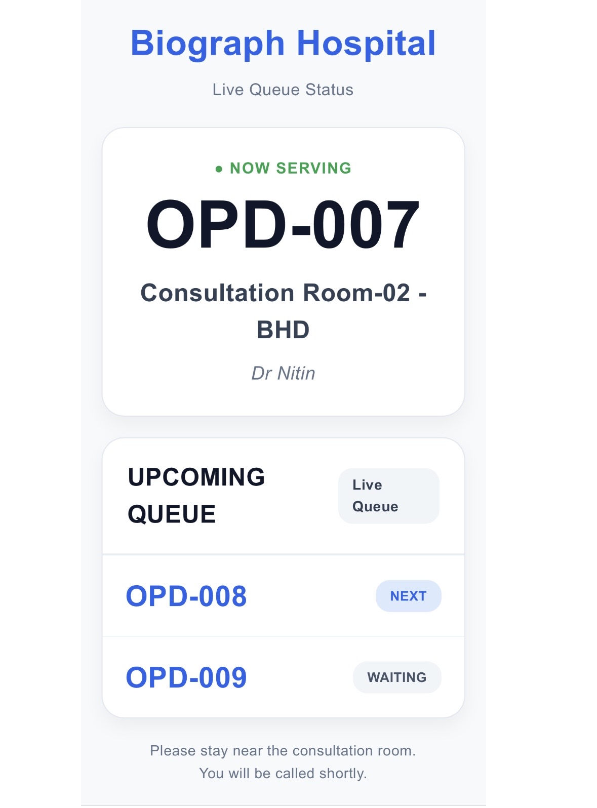 Mobile Queue Tracking